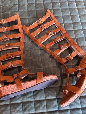 Joyfolie Women's Size 9 Jayla Gladiator Sandals in Rust